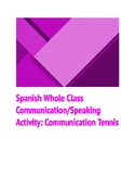 Spanish Whole Class Communication/Speaking Activity - Comm