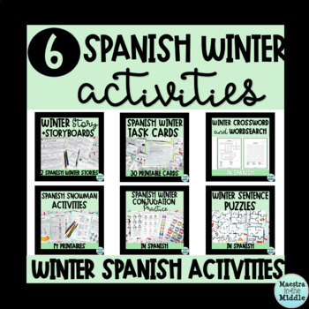 Preview of Spanish Winter Activities BUNDLE | El Invierno