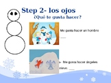Spanish Winter Activities Snowman Glyph  Follow-along Powerpoint