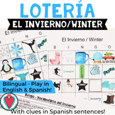 Spanish Winter Activity Bingo Game - Spanish Winter Words 