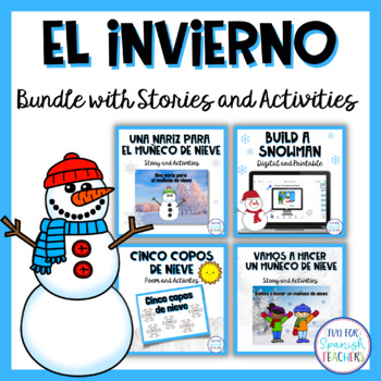 Preview of Spanish Winter Bundle: Stories & More