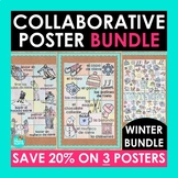 Spanish Winter Collaborative Poster Bundle 3 Posters and E