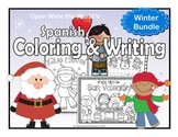 Spanish Winter Coloring & Writing Bundle