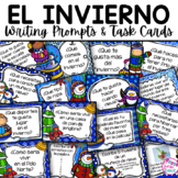 Spanish Winter El Invierno Writing Prompts and Task Cards