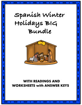 Preview of Spanish Winter Holidays BIG Bundle: Top 20 Resources at 50% off!