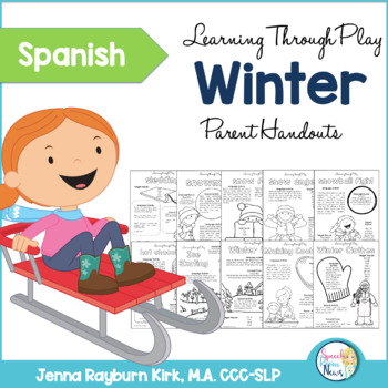 Preview of Spanish Winter Speech and Language Packet: Learning Through Play