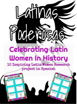 Preview of Spanish Women's History Month Biography Activity | Latina | Mujeres Latinas