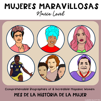 Preview of Spanish Women's History Month - El Mes de la Historia de la Mujer: 6 Biografías