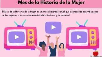 Preview of Spanish Women's History Month - El Mes de la Historia de la Mujer