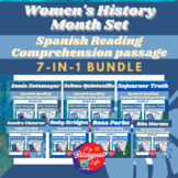 Spanish Women's History Month Set Biography Reading Compre