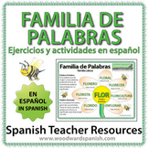 Spanish Word Family Worksheets - Familia de Palabras - Ejercicios