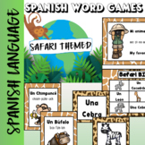 Spanish Word Games: Safari Vocabulary in Espanol Language