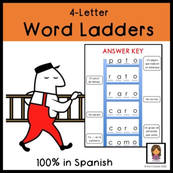 Preview of Spanish Vocabulary Word Ladders
