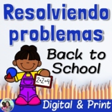 Spanish Word Problems Back to School | Bilingual | CGI | G