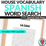 Spanish House Furniture Vocabulary Word Search La Casa Wor
