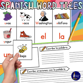 Preview of Spanish Word Tiles