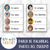 Spanish Word Wall - Body Parts, Pared de Palabras - Partes