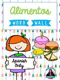 Spanish Word Wall Cards {Alimentos} ESPAÑOL