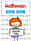 Spanish Word Wall Cards {Halloween} ESPAÑOL Día de brujas
