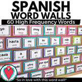 Spanish Word Wall - High Frequency Words Vocabulary Bullet