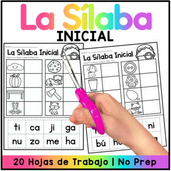 La Sílaba Inicial by The Bilingual Rainbow | TPT