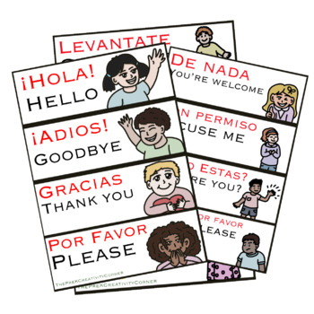 Preview of Spanish Words Bundle Pack