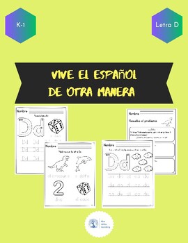 Preview of Spanish Workbook Letter D (Cuadernillo Traza y escribe letra D)