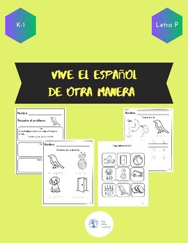 Preview of Spanish Workbook Letter P (Traza y escribe letra P)