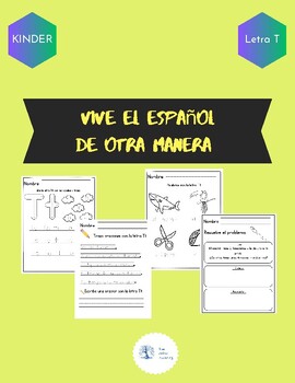 Preview of Spanish Workbook Letter T ( Cuadernillo letra T)