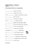 Spanish Commands Worksheet (tú, usted, nosotros) Mandatos