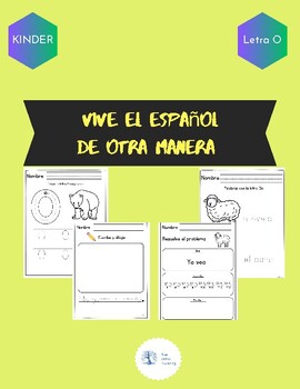 Preview of Spanish Worksheet Letter Oo( Cuadernillo traza y escribe letra O)