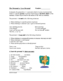 Spanish Personal A Handout + Worksheet - La a personal  