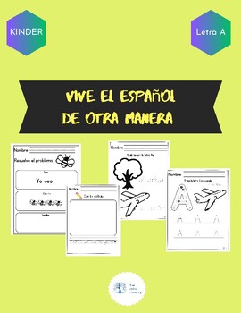 Preview of Spanish Worksheet Trace Letter A ( Actividad de trazo letra A)