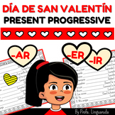 Spanish Worksheet: Valentine's Day ESTAR Present progressi