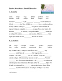 Spanish Readings with Fill in the Blanks (Various Tenses) 