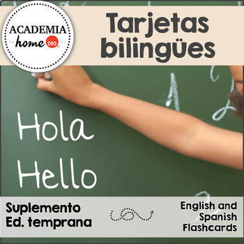 Preview of Spanish Worksheets: Tarjetas bilingües / Bilingual flashcards