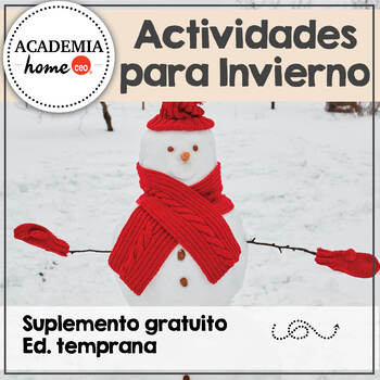 Preview of Spanish Worksheets: actividades para invierno