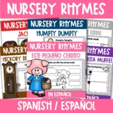 Nursery Rhymes Spanish Worksheets and Activies | Bundle