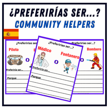 Preview of Spanish (Would You Rather) - Game for Career Education- School Counseling