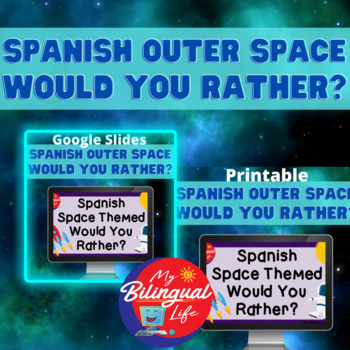 Outer Space Themed - English Would You Rather? Task Cards Bundle