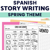 Spanish Writing Activity Roll a Story Spring Spanish Activities