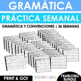 Spanish Writing Grammar & Conventions Practice YEARLONG BU