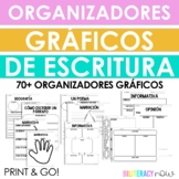 Spanish Writing Graphic Organizers - 70 Organizadores gráficos