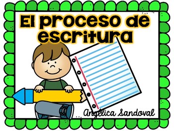 Preview of Writing Process Posters in Spanish El proceso de escritura