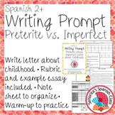 Spanish - Writing Prompt - Preterite vs Imperfect Childhoo