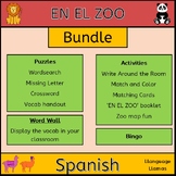 Spanish Zoo Animals Bundle - En El Zoo - Activities Puzzle