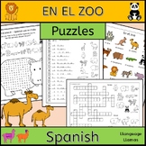 Spanish Zoo Animals - En El Zoo - Puzzles Pack - los animales