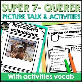 Spanish activities for high frequency verb Querer - Picture | TPT