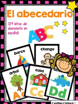 Spanish alphabet/ el abecedario en español by Cynthia Cintora | TPT