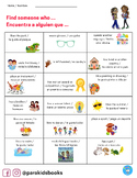 Spanish and English Bilingual Bingo Game I Find Someone Who Is